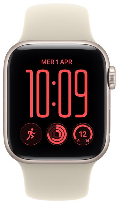 40 mm M/L Smartwatch Rechteckig 32 h 326 ppi 5G  Watch SE (3. Gen) (Biege) 