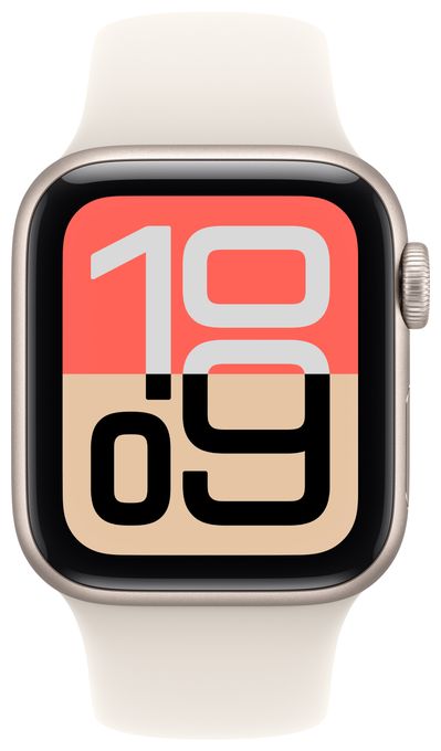 Digital 40 mm M/L Smartwatch Rechteckig 32 h 326 ppi  Watch SE (3.Gen) (Beige) 