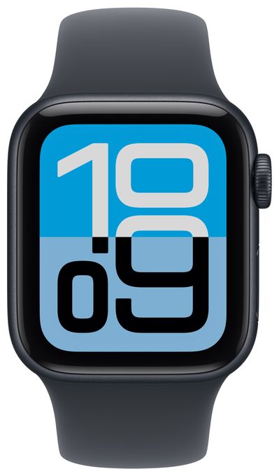 Digital 40 mm S/M Smartwatch Rechteckig 32 h 326 ppi  Watch SE (3.Gen) (Schwarz) 