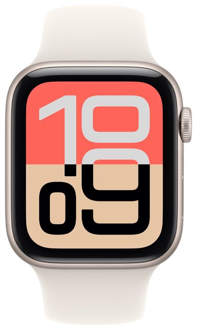 Digital 44 mm M/L Smartwatch Rechteckig 32 h 326 ppi  Watch SE (3.Gen) (Beige) 