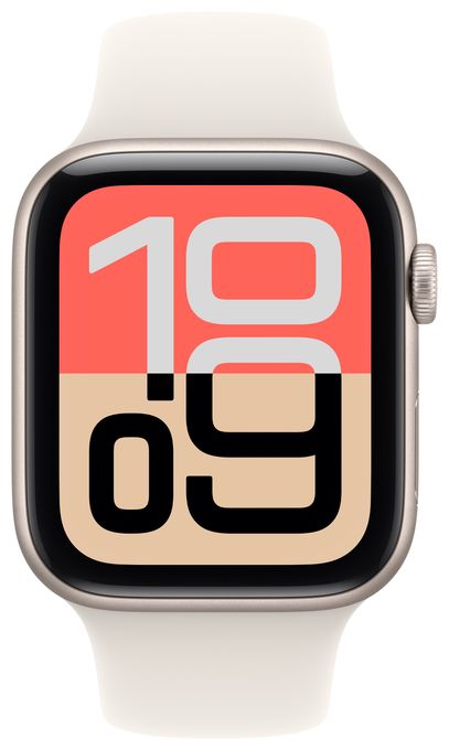 Digital 44 mm M/L Smartwatch Rechteckig 32 h 326 ppi 5G  Watch SE (3.Gen) (Beige) 