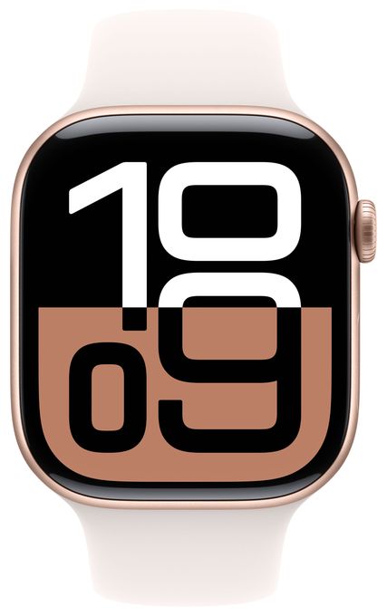 Digital 46 mm S/M Smartwatch Rechteckig IP6X 36 h 326 ppi  Watch Series 10 (Roségold) 