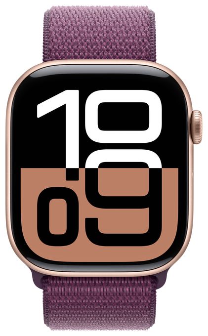 Digital 46 mm  Smartwatch Rechteckig IP6X 36 h 326 ppi  Watch Series 10 (Roségold) 