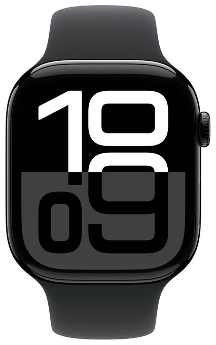 Digital 46 mm M/L Smartwatch Rechteckig IP6X 36 h 326 ppi 4G  Watch Series 10 (Schwarz) 