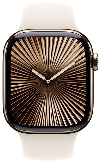 Digital 42 mm M/L Smartwatch Rechteckig IP6X 36 h 326 ppi 4G  Watch Series 10 (Gold) 