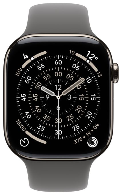 Digital 42 mm M/L Smartwatch Rechteckig IP6X 38 h 326 ppi 5G  Watch Series 11 (Titan) 