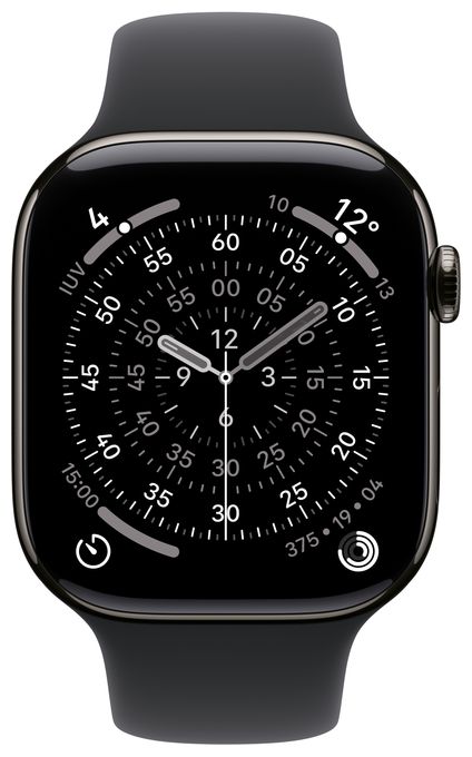 Digital 42 mm M/L Smartwatch Rechteckig IP6X 38 h 326 ppi 5G  Watch Series 11 (Titan) 
