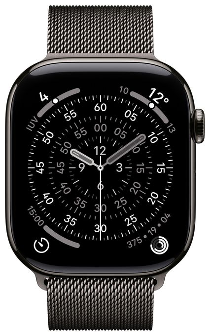 Digital 46 mm S/M Smartwatch Rechteckig IP6X 38 h 326 ppi 5G  Watch Series 11 (Titan) 
