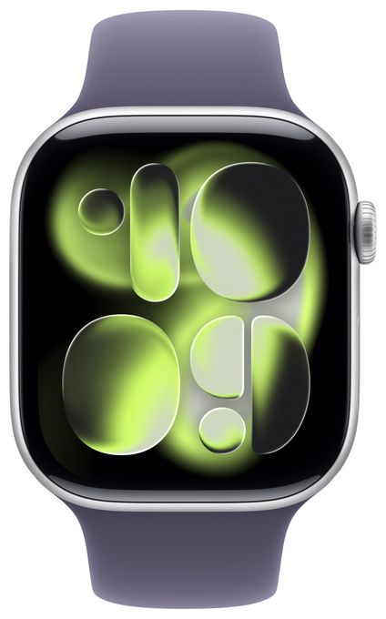 Digital 46 mm S/M Smartwatch Rechteckig IP6X 38 h 326 ppi 5G  Watch Series 11 (Silber) 
