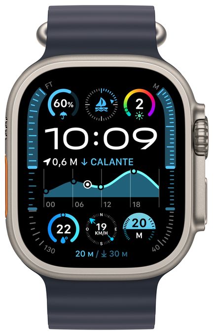Digital 49 mm Smartwatch Rechteckig IP6X 72 h 326 ppi 4G  Watch Ultra 2 (Titan) 