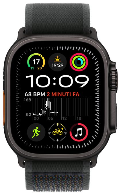 Digital 49 mm S/M Smartwatch Rechteckig IP6X 72 h 326 ppi 4G  Watch Ultra 2 (Schwarz) 