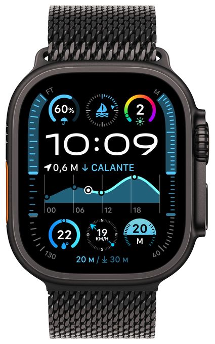 Digital 49 mm M Smartwatch Rechteckig IP6X 72 h 326 ppi 4G  Watch Ultra 2 (Schwarz) 