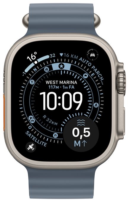 Digital 49 mm Smartwatch Rechteckig IP6X 72 h 326 ppi 5G  Watch Ultra 3 (Titan) 