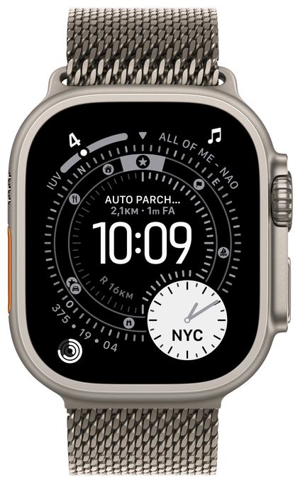 Digital 49 mm L Smartwatch Rechteckig IP6X 72 h 326 ppi 5G  Watch Ultra 3 (Titan) 