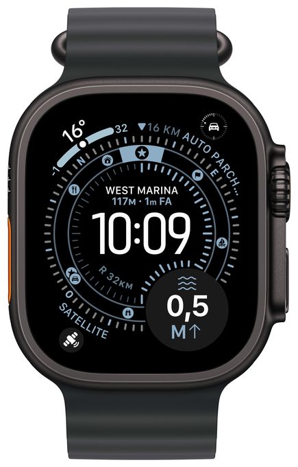 Digital 49 mm Smartwatch Rechteckig IP6X 72 h 326 ppi 5G  Watch Ultra 3 (Schwarz) 