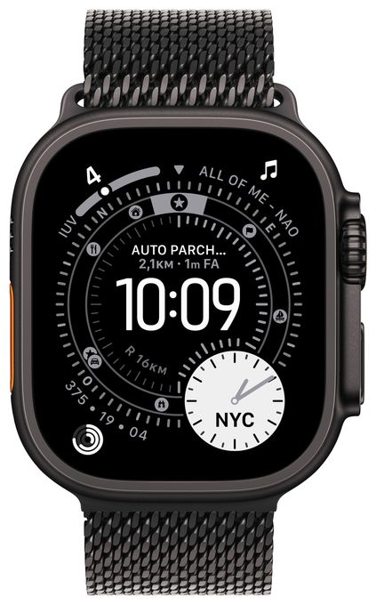 Digital 49 mm S Smartwatch Rechteckig IP6X 72 h 326 ppi 5G  Watch Ultra 3 (Schwarz) 