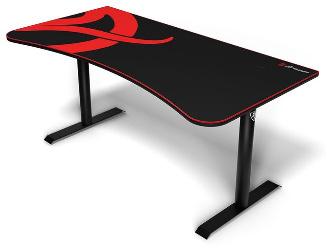Gamingtisch bis 80 kg  Arena (Schwarz/Rot) 