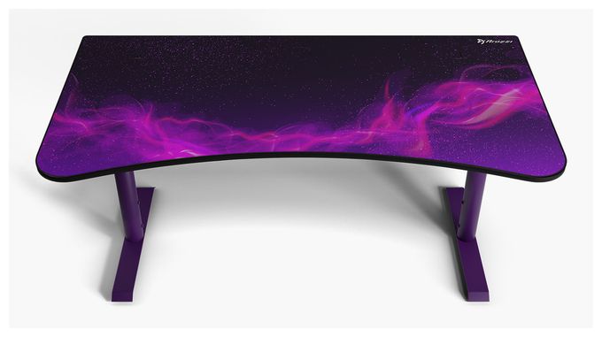 bis 80 kg  Arena Gamingtisch (Schwarz, Violett) 