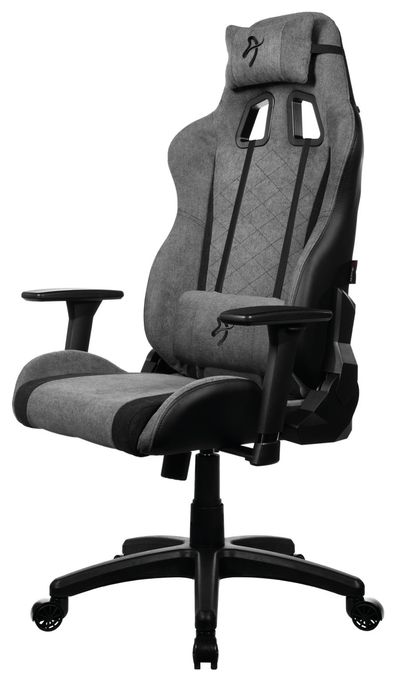 Gamingstuhl bis 120 kg (Grau) Avanti Soft Fabric 