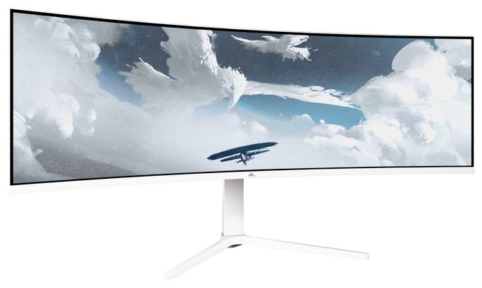 Quad HD Monitor 124,5 cm (49 Zoll) 32:9 4 ms 350 cd/m²  Nova Curved (Weiß) 