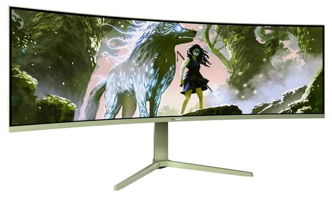 Quad HD Monitor 124,5 cm (49 Zoll) 32:9 4 ms 350 cd/m²  Nova Curved (Grün) 