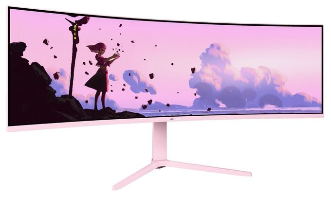 Quad HD Monitor 124,5 cm (49 Zoll) 32:9 4 ms 350 cd/m²  Nova Curved (Pink) 