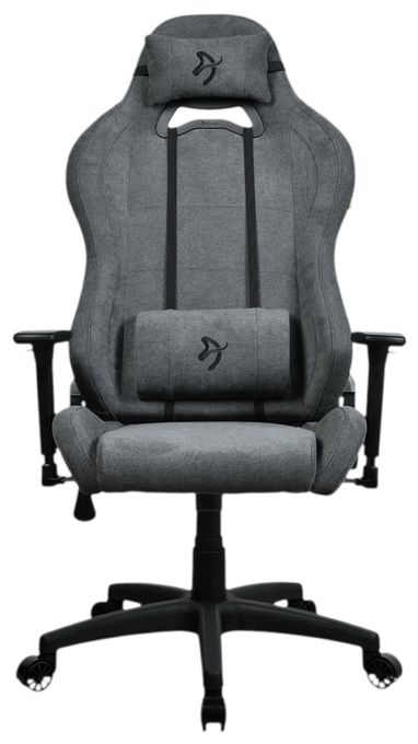 Gamingstuhl bis 120 kg (Grau) Torretta Soft Fabric 