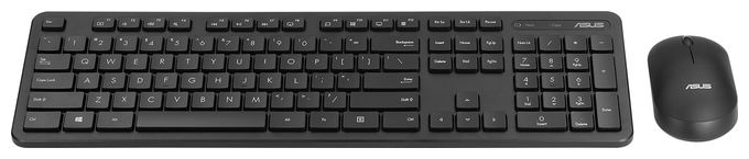 Universal Tastatur RF kabellos + USB 2.4 GHz  CW100 (Schwarz) 