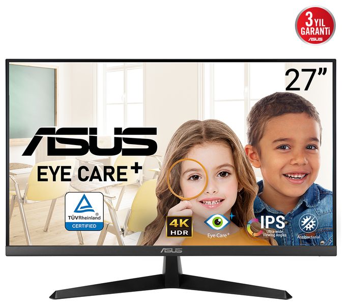 4K Ultra HD Monitor 68,6 cm (27 Zoll) 16:9 5 ms 350 cd/m²  Eye Care VY27UQ (Schwarz) 