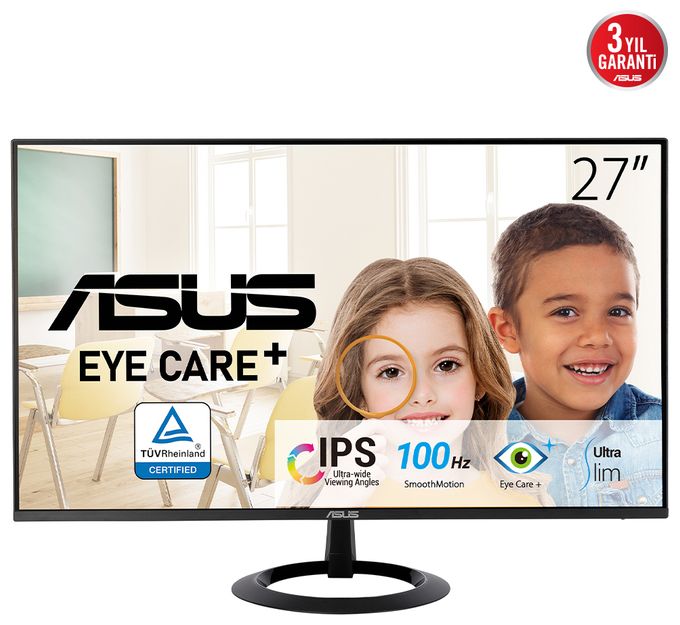 Full HD Monitor 68,6 cm (27 Zoll) 16:9 1 ms 250 cd/m²  Eye Care VZ27EHF (Schwarz) 