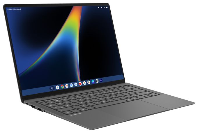 WQXGA+ Notebook 35,6 cm (14 Zoll) 2880 x 1800 Pixel 16 GB Ram 512 GB SSD Googlebook OS Intel Core Ultra 5 max. 4,5 GHz  Googlebook CX9406CAA-TG0063 (Grau) 