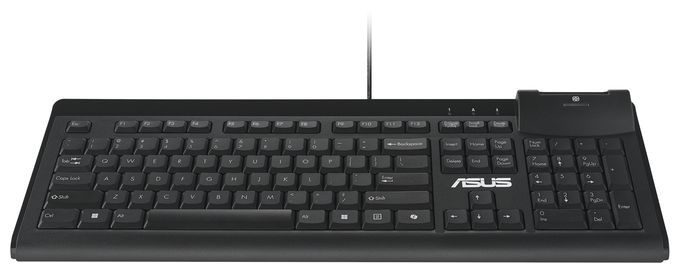 Heimbüro Tastatur USB  KU100 Smart Card (Schwarz) 