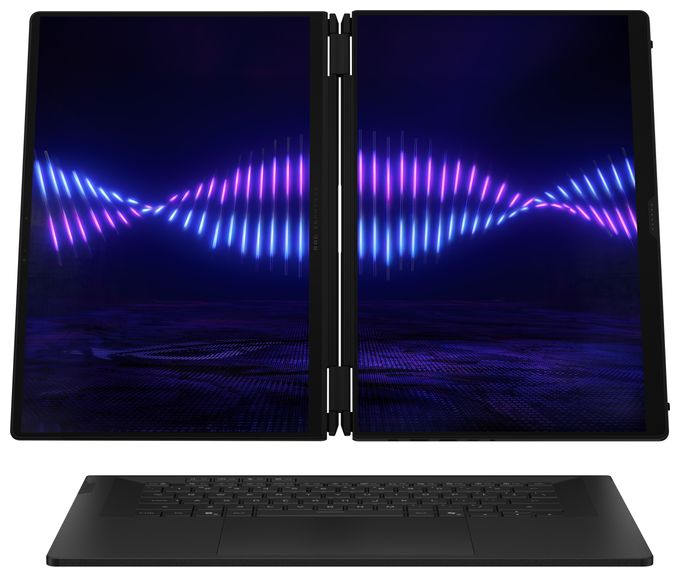 2K Ultra HD Notebook 40,6 cm (16 Zoll) 2880 x 1800 Pixel 2 TB SSD Windows 11 Home Intel Core Ultra 9 max. 4,9 GHz  ROG Zephyrus Duo GX651AX-SR004W (Grau) 