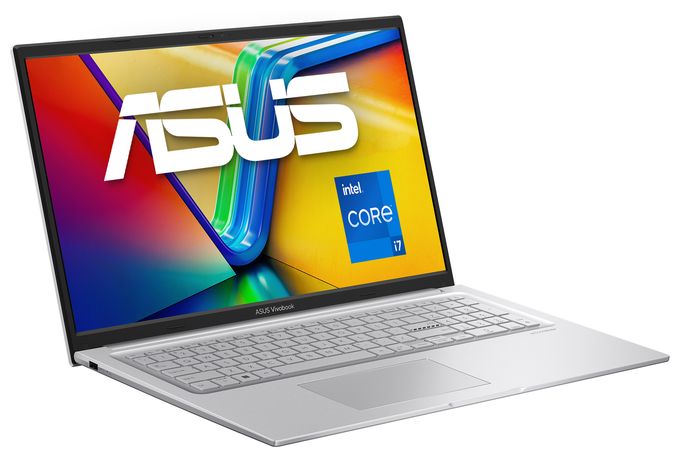 Full HD Notebook 43,9 cm (17.3 Zoll) 1920 x 1080 Pixel 1 TB SSD Windows 11 Home Intel Core 7 max. 5,4 GHz  Vivobook 17 X1704VA-AU918W (Silber) 