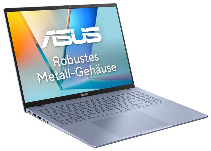 WUXGA Notebook 40,6 cm (16 Zoll) 1920 x 1200 Pixel 1 TB SSD Windows 11 Home Qualcomm Snapdragon max. 4 GHz  Vivobook S16 S3607NA-SH001W (Blau) 