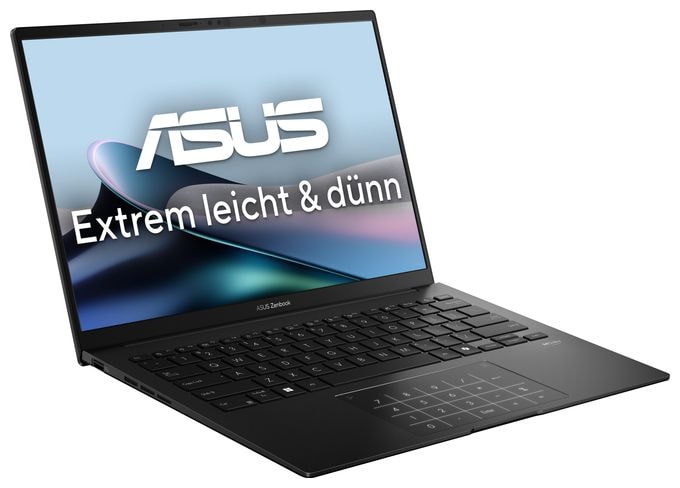 WUXGA Notebook 35,6 cm (14 Zoll) 1920 x 1200 Pixel 512 GB SSD Windows 11 Home AMD Ryzen 5 max. 4,8 GHz  Zenbook UM3406KA-QD041W (Schwarz) 