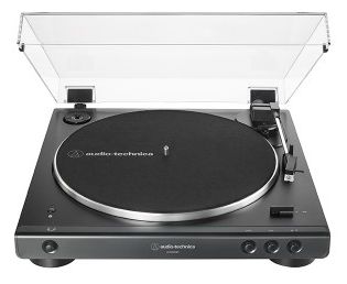 Audio-Plattenspieler mit Riemenantrieb  AT-LP60XBT vollautomatischer (Schwarz) 