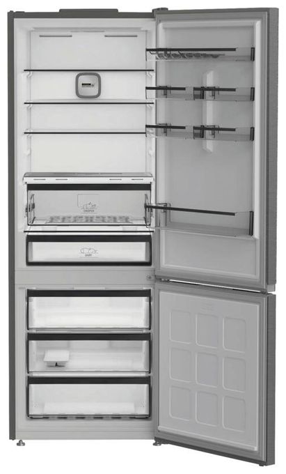 340 l / 150 l Kühl-Gefrierkombi freistehend NoFrost 188 kWh Jahr  BHK26494X7E (Edelstahl) 