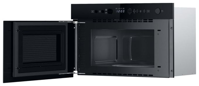 Einbau-Mikrowelle 750 W Größe: mittel 4 Stufen Grill (Schwarz) BMN14BK 