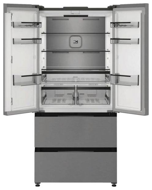 353 l / 157 l Kühl-Gefrierkombi freistehend NoFrost 210 kWh Jahr  KGDDNF182XLCIN (Edelstahl) 