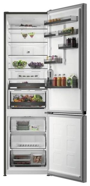 297 l / 118 l Kühl-Gefrierkombi freistehend NoFrost 118 kWh Jahr  KGDNF20AMIN (Grau) 