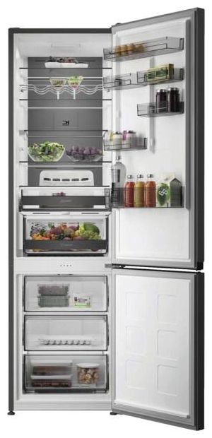 297 l / 118 l Kühl-Gefrierkombi freistehend NoFrost 214 kWh Jahr  KGDNF20CDBL (Edelstahl) 