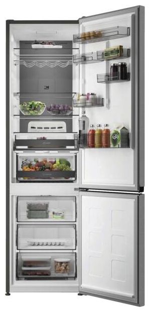 297 l / 118 l Kühl-Gefrierkombi freistehend NoFrost 214 kWh Jahr  KGDNF20CDIN (Edelstahl) 