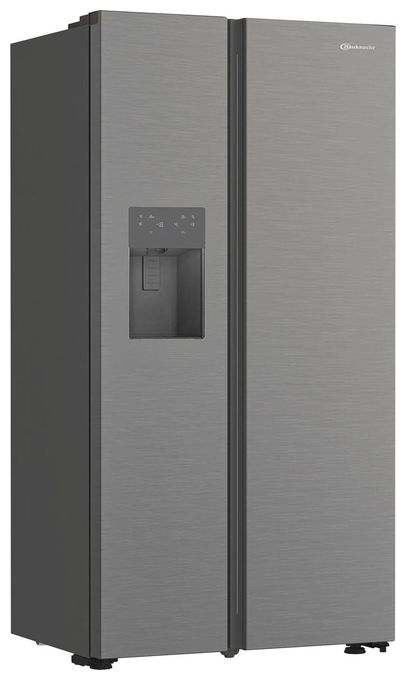 Side-by-Side Kühl-/ Gefrierkombination 375 l / 203 l 328 kWh NoFrost 1790 mm x 910 mm  SBSIWE90 (Edelstahl) 