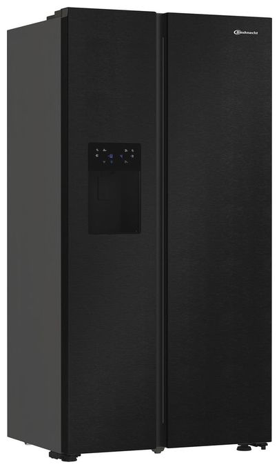 Side-by-Side Kühl-/ Gefrierkombination 375 l / 203 l 328 kWh NoFrost 1790 mm x 910 mm  SBSIWE90 (Schwarz) 