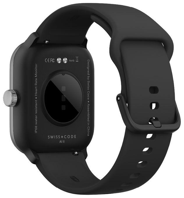 Smartwatch Rechteckig IP68  201 (Silber) 