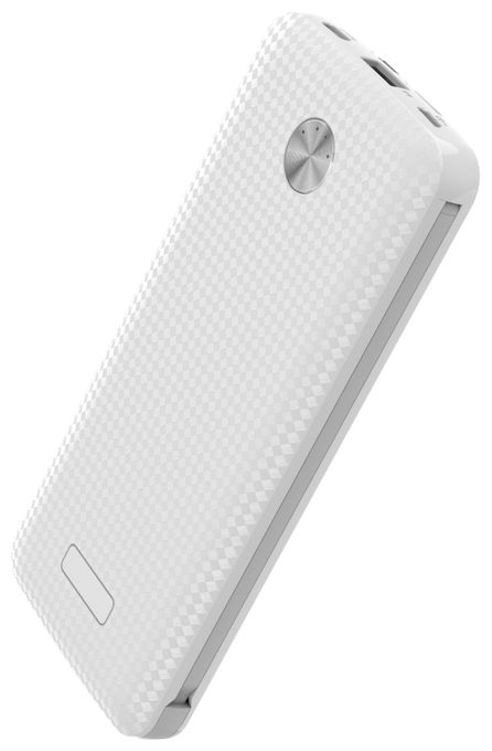 10000 mAh Powerbank USB Typ-A  Carbon 10 (Weiß) 