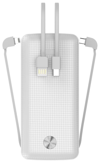 20000 mAh Powerbank USB Typ-A  Carbon 20 (Weiß) 