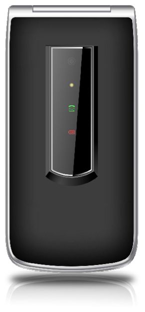 2G Smartphone 6,1 cm (2.4 Zoll Single SIM  SL495 (Schwarz, Silber) 