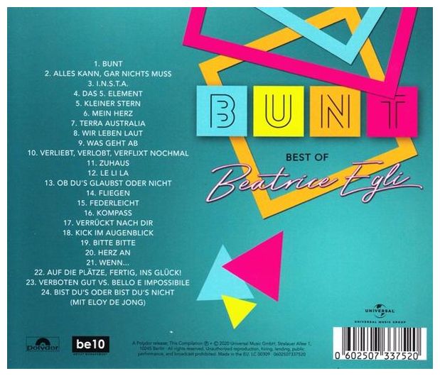 UNIVERSAL MUSIC Beatrice Egli BUNT BEST OF bei Boomstore